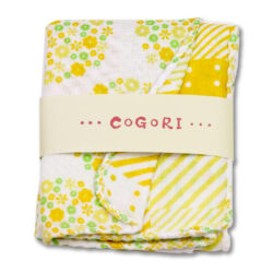COGORI はんかち サークルフラワー・イエロー