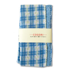 COGORI てぬぐい チェック・ブルー
