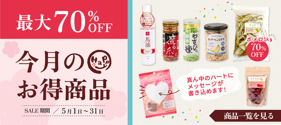 今月のお買い得商品