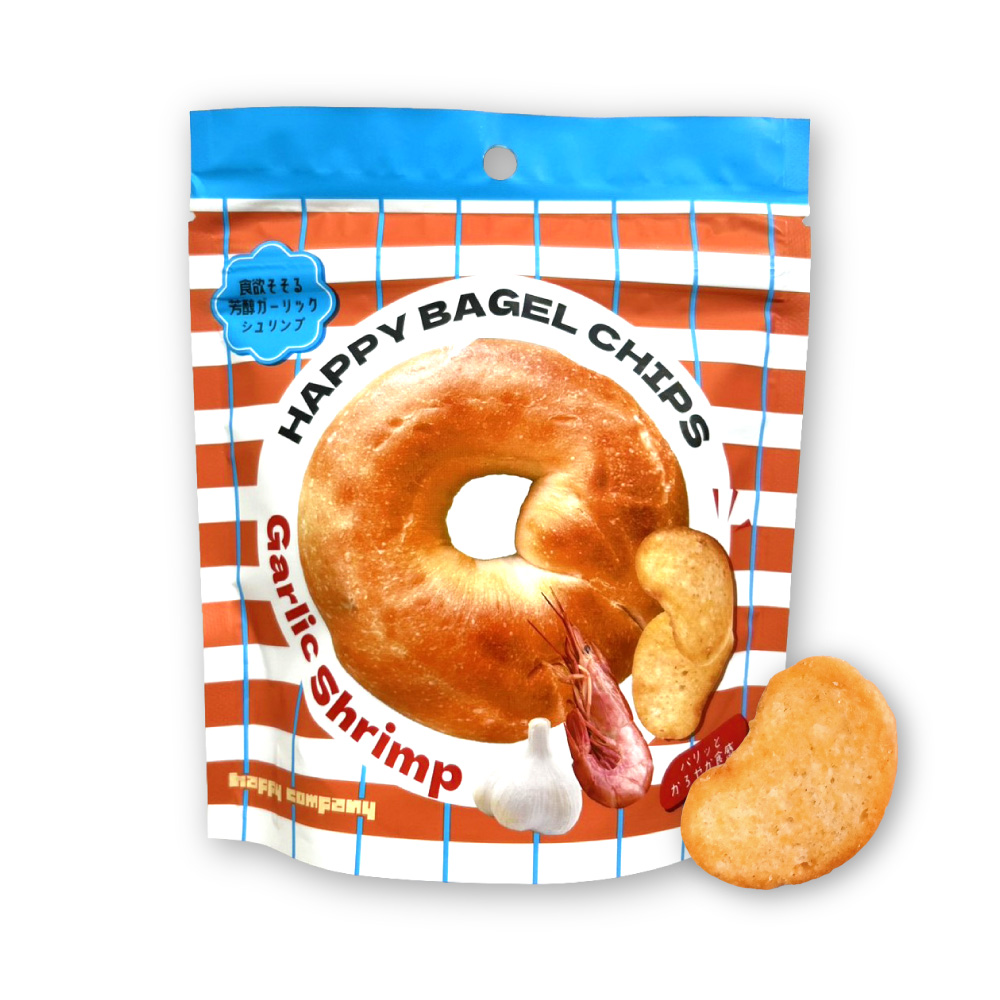 HAPPYBAGELCHIPS ガーリックシュリンプ 50g