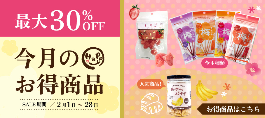 今月のお買い得商品